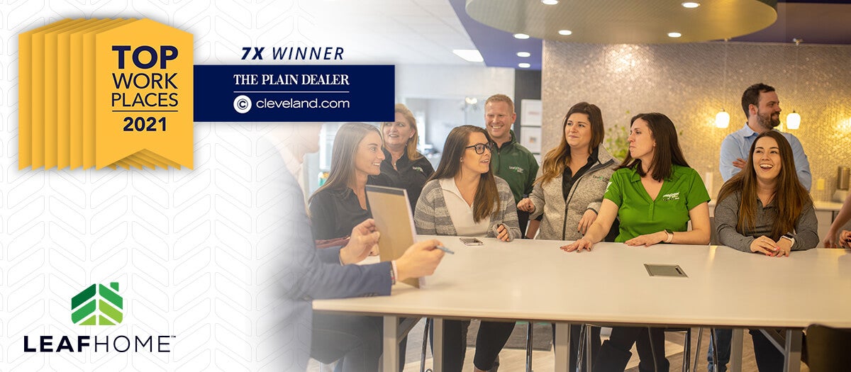 Leaf Home™ Receives Northeast Ohio Top Workplaces Award by The Plain