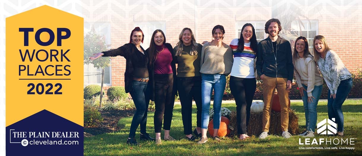 Leaf Home™ Named a Northeast Ohio Top Workplaces 2022 Award Winner by