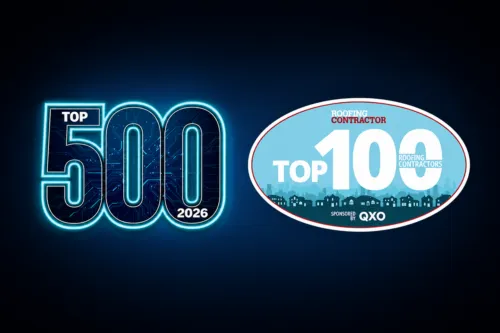 Qualified Remodeler Top 500 and Roofing Contractor Top 100 Logos