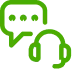 Icon of a customer service representative