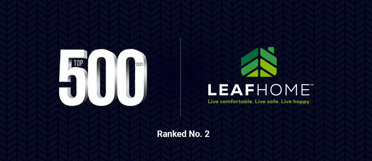 Leaf Home™ Recognized on 2021 Qualified Remodeler Top 500 List Leaf Home
